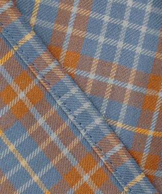 組曲 KIDS 【150-160㎝】ビスチェック トップス ブルー×オレンジ系