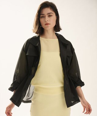 uncrave シアーニット ドルマントップス クリームイエロー