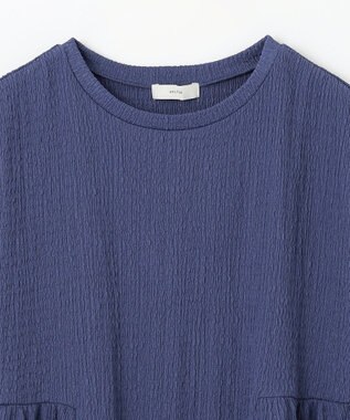 ANY L フクレジャージチュニック ブルー