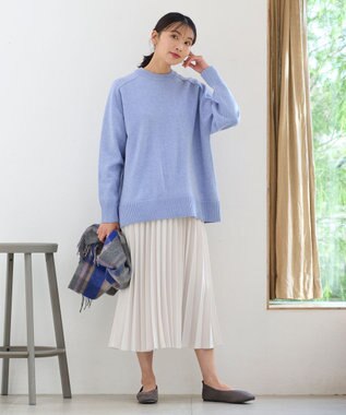 ANY 【14色展開/洗える】ウーリッシュ プリーツスカート エクリュ