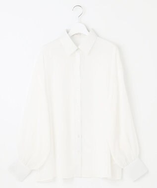 Feroux 【洗える】ベーシックシアー シャツ ホワイト系