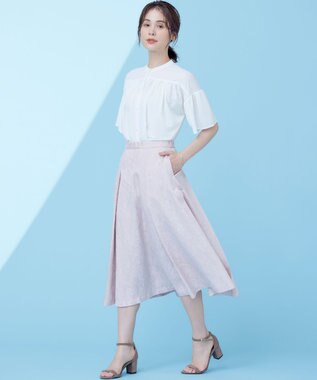 組曲 L 【速乾】ドライタッチ フレア袖トップス アイボリー系