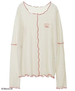 Green Parks Ｍｉｆｆｙ／シアー配色プルオーバー Ivory