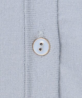 23区 【前後着用可能】ヴィスコースストレッチ カーディガン サックス