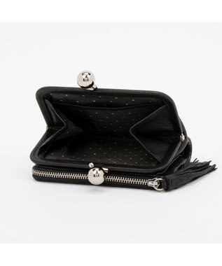 UNBILLION ペルケ perche / マルチスタッズがま口二つ折りウォレット ブラック