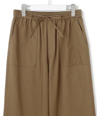 23区 L 【SLOW/一部店舗限定】ライトタンブラータフタ ワイド パンツ カーキ系