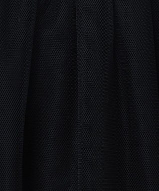 GRACE CONTINENTAL チュールノースリーブ トップ ブラック