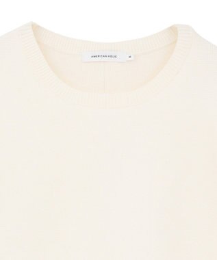 AMERICAN HOLIC バイパチ前振りニットプルオーバー Ivory