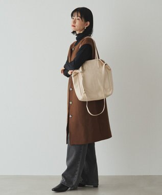 russet 【2025AW新作】《WEB限定》レザー2WAYトートバッグ(CE-1584-WEB) Ivory