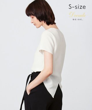 BEIGE， 【S-size】SHELBY / ハーフスリーブブラウス White