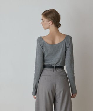 GRACE CONTINENTAL ウ－ルコットンテレコトップ グレー