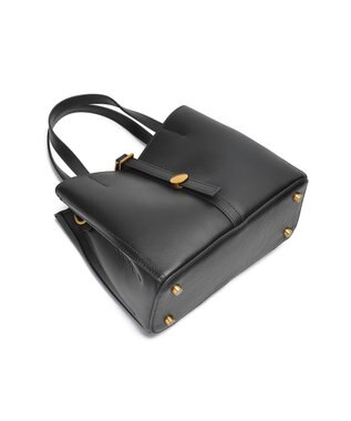 style code ［RICKERS/リッカーズ］ナチュラルレザーアオリハンドバッグ ブラック