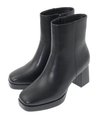 Maison de FLEUR パールリボンファーブーツ Black