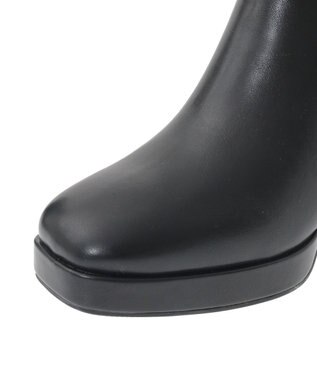 Maison de FLEUR パールリボンファーブーツ Black