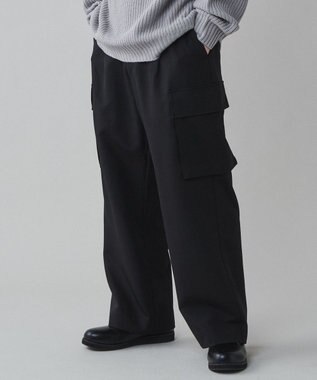  トロミ　ルーズカーゴスラックス