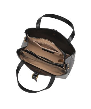 style code ［RICKERS/リッカーズ］ナチュラルレザーアオリハンドバッグ ブラック