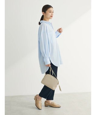 Green Parks イージーケア　ゆったりシャツ Sax