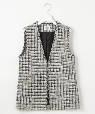 J.PRESS LADIES ファニーツイード ジレ ベージュ系