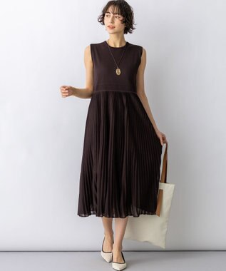 23区 【先行予約】オーバルシェル コンビ ネックレス ダークブラウン系