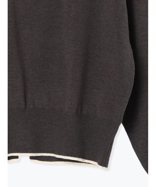 Te chichi バックパールニット チャコールグレー