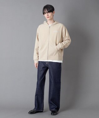 WEGO 【ユニセックス着用ITEM】アンサンブルZIPパーカー（LS） ライトベージュ