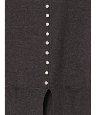 Te chichi バックパールニット チャコールグレー