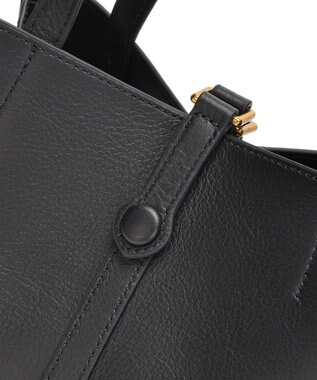 style code ［RICKERS/リッカーズ］ナチュラルレザーアオリハンドバッグ ブラック