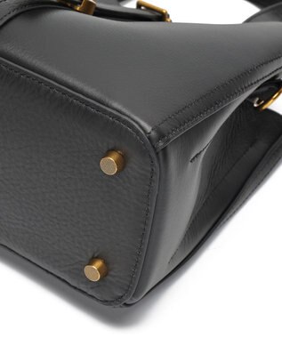 style code ［RICKERS/リッカーズ］ナチュラルレザーアオリハンドバッグ ブラック