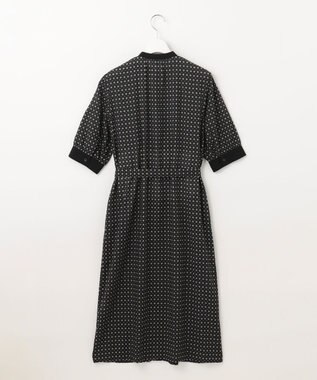 J.PRESS LADIES 【洗える】 ジオメトリック ワンピース ネイビー系5