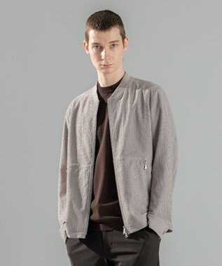 JOSEPH HOMME ＜新色追加＞新素材【通気性/ストレッチ】トリコサッカーストレッチ 　ジップアップブルゾン ライトグレー系