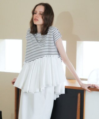 YECCA VECCA アシメペプラムカットソー