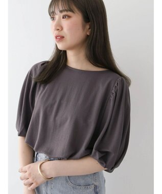 Green Parks 袖ボリュームカノコプルオーバー Gray