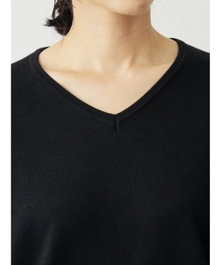 Green Parks アルガンオイル配合　Ｖネックプルオーバー Black