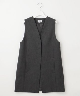 J.PRESS LADIES L T/Rアルガンシルク ジレ グレー系