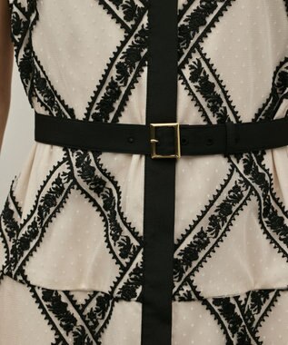 GRACE CONTINENTAL チュールレースワンピース ベージュ