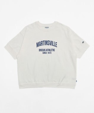 WEGO 【綿100%/MLサイズ展開】DISCUS　ルーズカレッ１００％ ホワイト