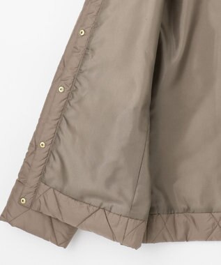 J.PRESS LADIES 高密度タフタ キルティング ショート コート ブラウン系