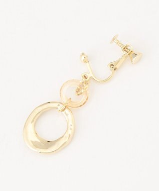 ANY SIS 【美人百花7月号掲載】トリプルリング イヤリング ライトゴールド