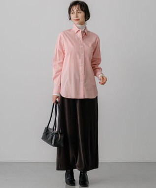 23区 S 【先行予約】CANCLINI ベーシック シャツ オレンジストライプ