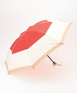 MOONBAT FURLA 【日本製】折りたたみ傘 カラーボーダー レッド