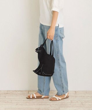 ROOTOTE 1110【ネコトート】EU.デリ.オスワリネコ-A 03：クロ