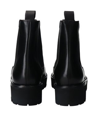 INTER-CHAUSSURES 【PASCUCCI】ラウンドトウベーシックサイドゴアブーツ ブラック