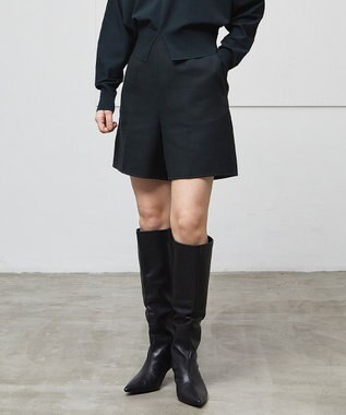 BEIGE， GRANET / ウールリバーショートパンツ Green×Top