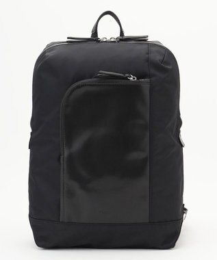 Y'SACCS ナイロン×リサイクルレザー　コンビマルチリュック ブラック