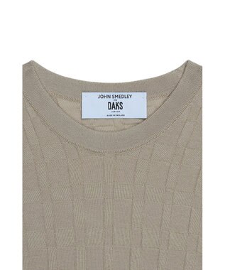 DAKS John Smedley for DAKS ハウスチェックTシャツ パーチメント