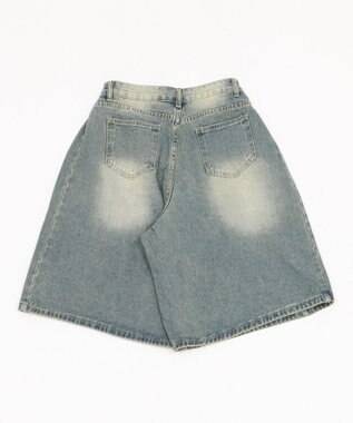 WEGO バギーハーフデニム デニム中濃色