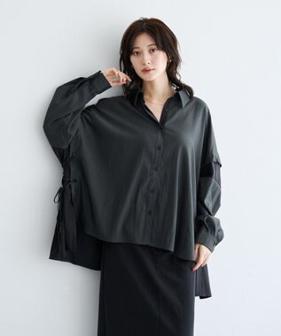 YECCA VECCA マルチwayオーバーシャツ Dark Gray