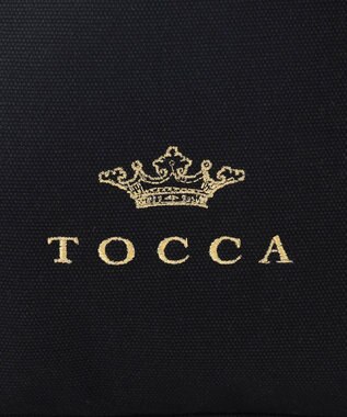TOCCA 【WEB＆一部店舗限定】LUMINA STRADA CANVAS TOTE キャンバストートバッグ ブラック×ゴールド