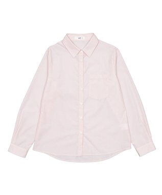 WEGO 【SCHOOLITEM】スクールシャツL／S ピンク
