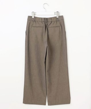 J.PRESS LADIES L 【洗える】T/Rアルガンシルク ワイド パンツ ブラウン系